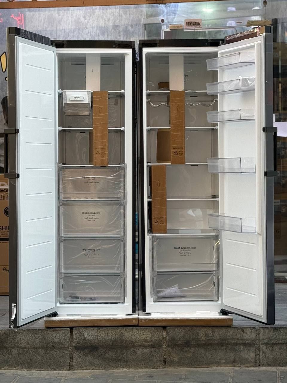 یخچال فریزر دوقلو الجی رنگ دودی - تصویر 5